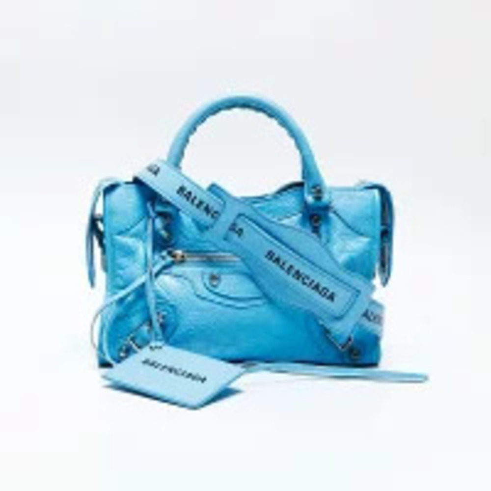 Balenciaga Blue City Handbag Neoclassic